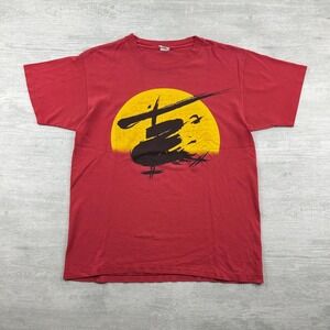 Vintage 80s Miss Saigon Shirt Size Large Red 1988 Musical Promo Broadway